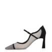 Scarpin Tela/Alt Nobuck Preto - imagem 5