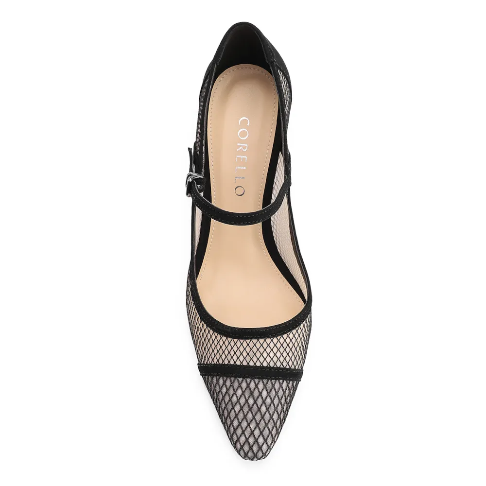 Scarpin Tela/Alt Nobuck Preto - imagem 6