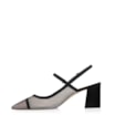 Scarpin Tela Preta/Nobuck Preto - imagem 4