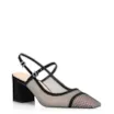 Scarpin Tela Preta/Nobuck Preto - imagem 1