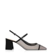 Scarpin Tela Preta/Nobuck Preto - imagem 2