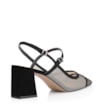 Scarpin Tela Preta/Nobuck Preto - imagem 3