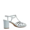 Scarpin Tira t Couro Azul - imagem 3