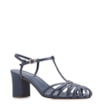 Scarpin Tira t Couro Azul - imagem 1