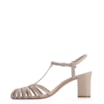 Scarpin Tira t Couro Bege - imagem 4