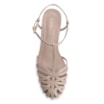 Scarpin Tira t Couro Bege - imagem 5