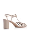 Scarpin Tira t Couro Bege - imagem 3