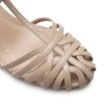 Scarpin Tira t Couro Bege - imagem 6