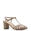 Scarpin Tira t Couro Bege - imagem 1