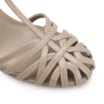 Scarpin Tira t Couro Bege - imagem 6