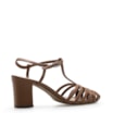 Scarpin Tira t Couro Marrom - imagem 3