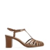 Scarpin Tira t Couro Marrom - imagem 2