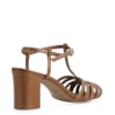 Scarpin Tira t Couro Marrom - imagem 3