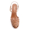 Scarpin Tira t Couro Marrom Claro - imagem 5
