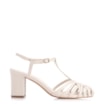 Scarpin Tira t Couro Off White - imagem 2