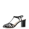 Scarpin Tira t Couro Preto - imagem 4