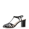 Scarpin Tira t Couro Preto - imagem 4