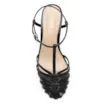 Scarpin Tira t Couro Preto - imagem 5