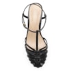 Scarpin Tira t Couro Preto - imagem 5