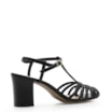 Scarpin Tira t Couro Preto - imagem 3