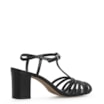 Scarpin Tira t Couro Preto - imagem 3