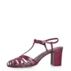 Scarpin Tira t Couro Vinho - imagem 4