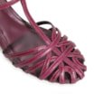 Scarpin Tira t Couro Vinho - imagem 6