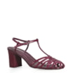 Scarpin Tira t Couro Vinho - imagem 1