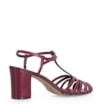 Scarpin Tira t Couro Vinho - imagem 3