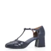 Scarpin Tiras Couro Azul - imagem 4