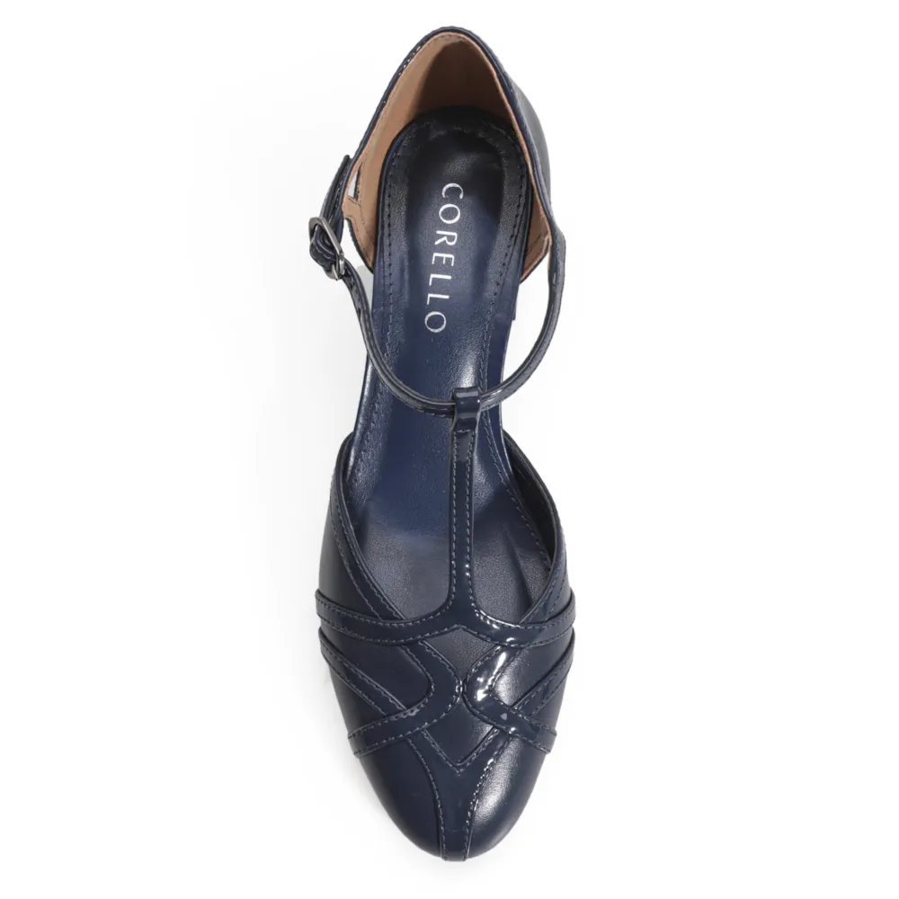 Scarpin Tiras Couro Azul - imagem 5