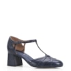 Scarpin Tiras Couro Azul - imagem 1