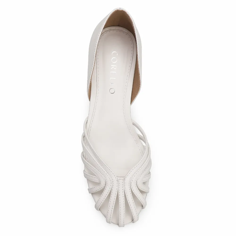 Scarpin Tiras Couro Branco - imagem 5