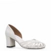 Scarpin Tiras Couro Branco - imagem 1