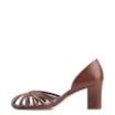 Scarpin Tiras Couro Marrom - imagem 4