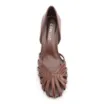 Scarpin Tiras Couro Marrom - imagem 5
