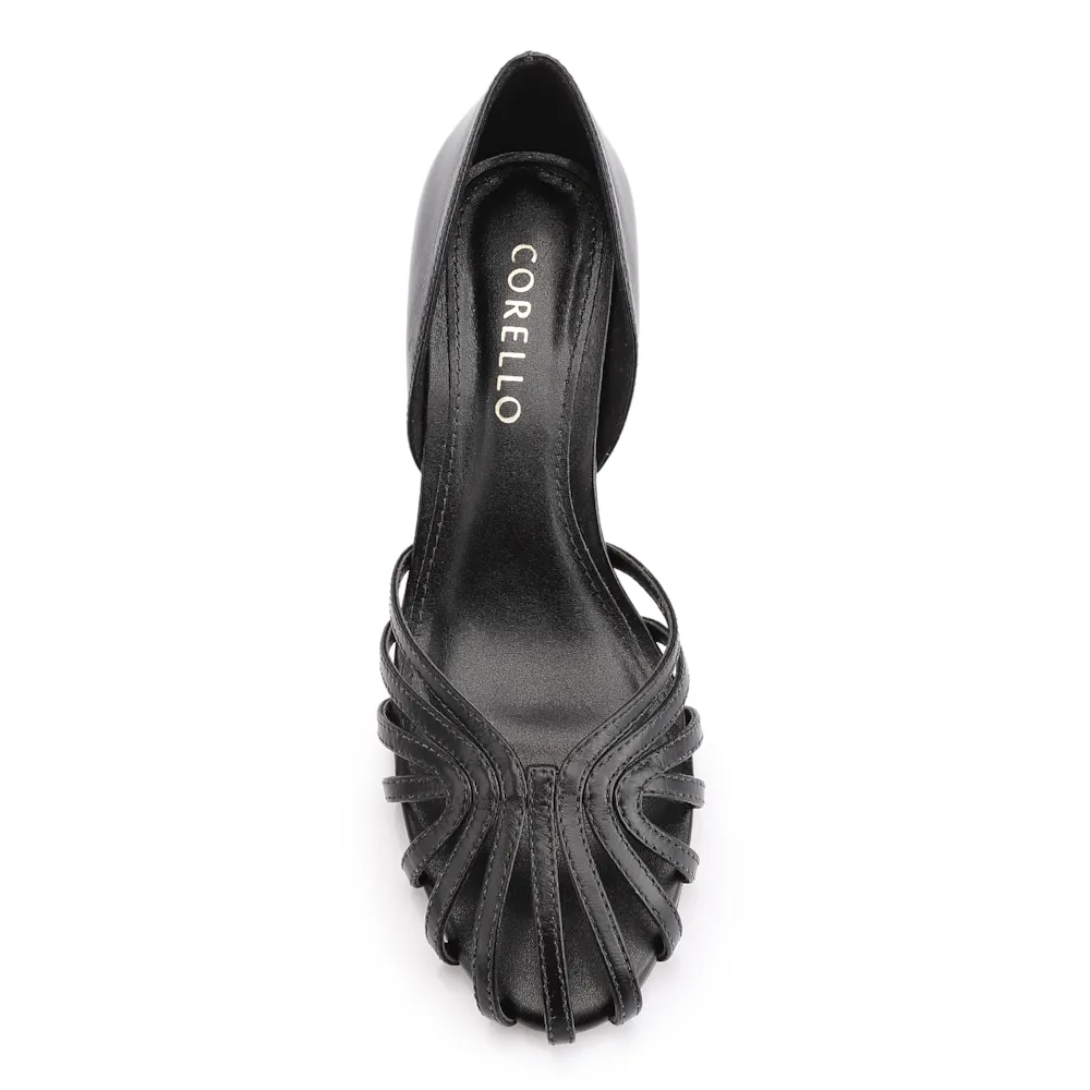 Scarpin Tiras Couro Preto - imagem 6