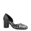 Scarpin Tiras Couro Preto - imagem 1