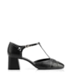 Scarpin Tiras Couro/Verniz Preto - imagem 3