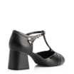 Scarpin Tiras Couro/Verniz Preto - imagem 4