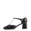 Scarpin Tiras Couro/Verniz Preto - imagem 5