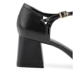 Scarpin Tiras Couro/Verniz Preto - imagem 8