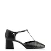Scarpin Tiras Couro/Verniz Preto - imagem 3