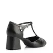 Scarpin Tiras Couro/Verniz Preto - imagem 4
