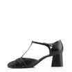 Scarpin Tiras Couro/Verniz Preto - imagem 5
