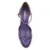 Scarpin Tiras Couro/Verniz Roxo - imagem 5