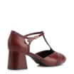 Scarpin Tiras Couro Vinho /Verniz Vinho - imagem 4