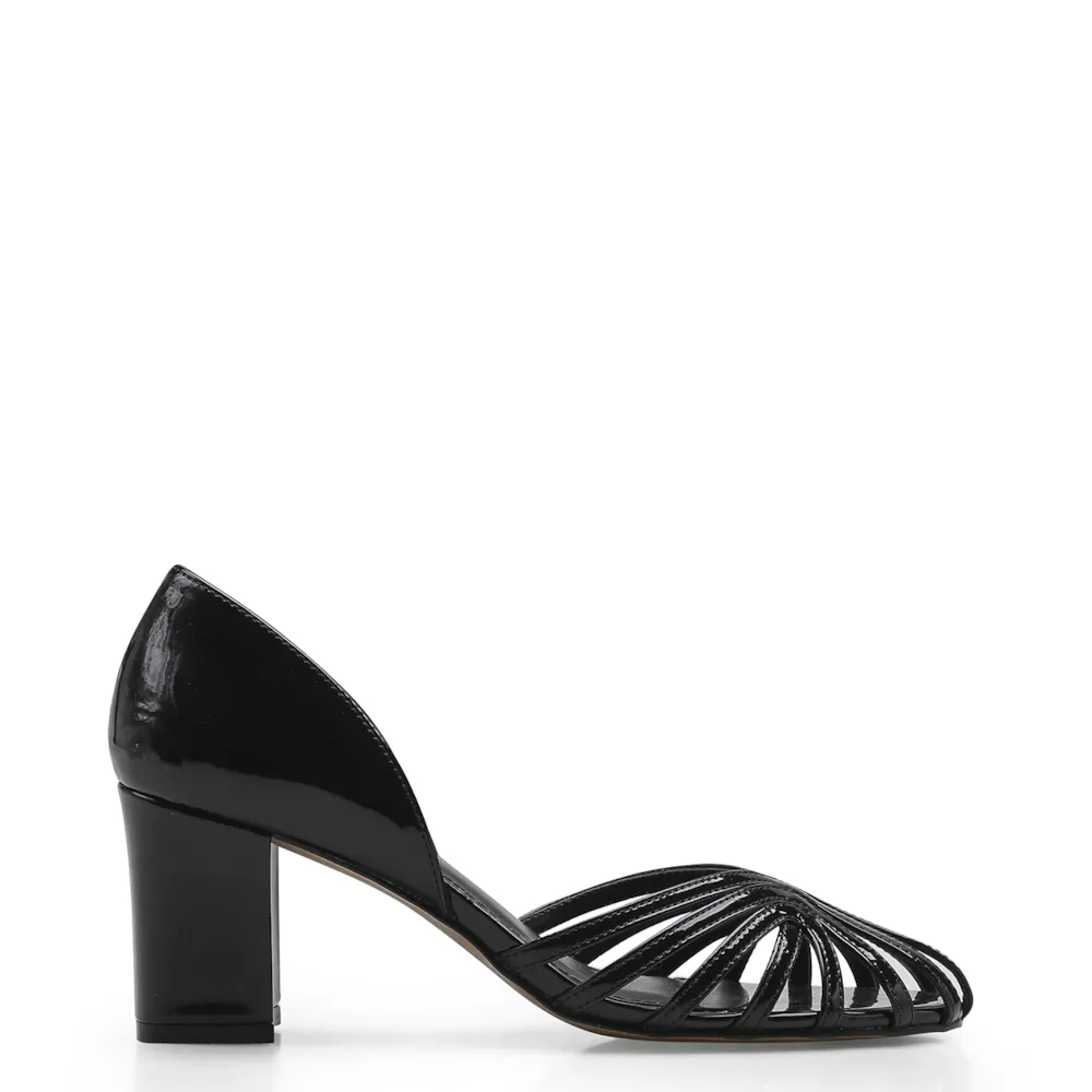Scarpin Tiras Verniz Preto - imagem 2