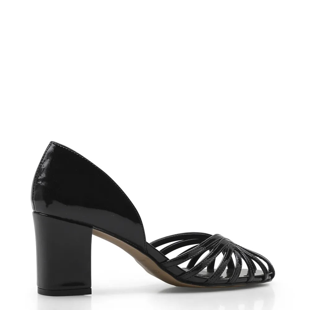 Scarpin Tiras Verniz Preto - imagem 3