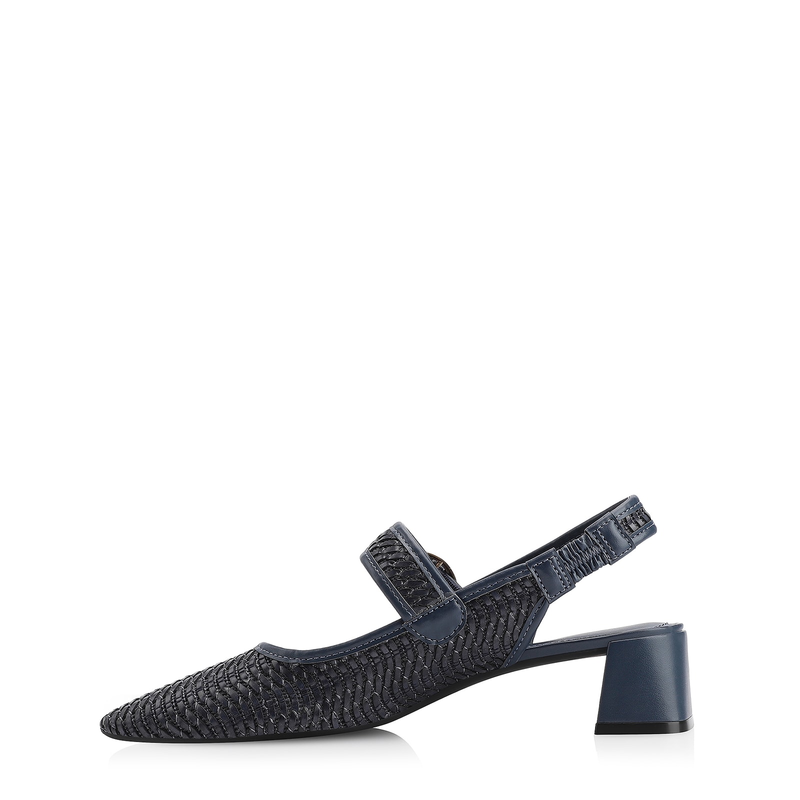 Scarpin Tramado Alt Azul
